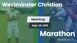 Matchup: Westminster vs. Marathon  2018