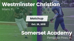 Matchup: Westminster vs. Somerset Academy  2018