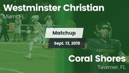 Matchup: Westminster vs. Coral Shores  2019