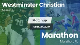 Matchup: Westminster vs. Marathon  2019