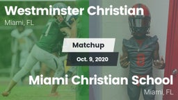 Matchup: Westminster vs. Miami Christian School 2020