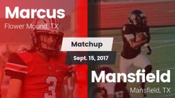 Matchup: Marcus  vs. Mansfield  2017