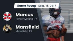 Recap: Marcus  vs. Mansfield  2017