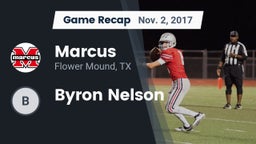 Recap: Marcus  vs. Byron Nelson  2017