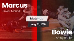 Matchup: Marcus  vs. Bowie  2018