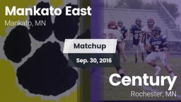 Matchup: Mankato East High vs. Century  2016