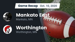 Recap: Mankato East  vs. Worthington  2020