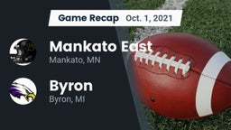 Recap: Mankato East  vs. Byron  2021