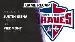 Recap: Justin-Siena  vs. Piedmont  2016