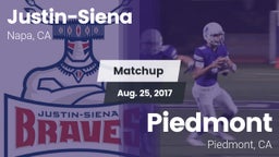 Matchup: Justin-Siena High vs. Piedmont  2017