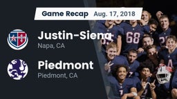 Recap: Justin-Siena  vs. Piedmont  2018