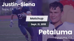 Matchup: Justin-Siena High vs. Petaluma  2018