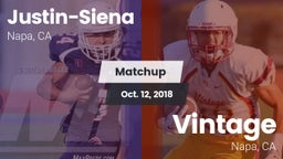 Matchup: Justin-Siena High vs. Vintage  2018