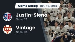 Recap: Justin-Siena  vs. Vintage  2018
