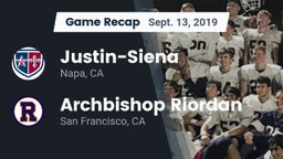 Recap: Justin-Siena  vs. Archbishop Riordan  2019