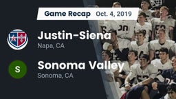 Recap: Justin-Siena  vs. Sonoma Valley  2019