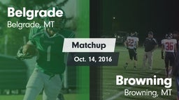 Matchup: Belgrade  vs. Browning  2016