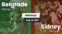 Matchup: Belgrade  vs. Sidney  2017