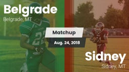 Matchup: Belgrade  vs. Sidney  2018