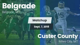 Matchup: Belgrade  vs. Custer County  2018