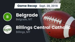 Recap: Belgrade  vs. Billings Central Catholic  2018