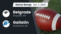 Recap: Belgrade  vs. Gallatin  2022