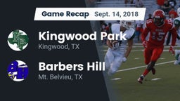 Recap: Kingwood Park  vs. Barbers Hill  2018