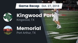 Recap: Kingwood Park  vs. Memorial  2018