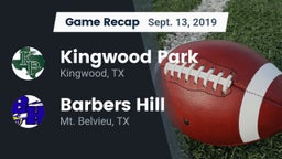 Recap: Kingwood Park  vs. Barbers Hill  2019