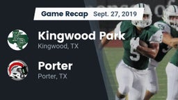 Recap: Kingwood Park  vs. Porter  2019