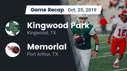 Recap: Kingwood Park  vs. Memorial  2019