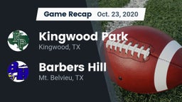 Recap: Kingwood Park  vs. Barbers Hill  2020