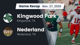 Recap: Kingwood Park  vs. Nederland  2020