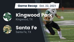 Recap: Kingwood Park  vs. Santa Fe  2021