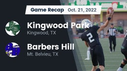 Recap: Kingwood Park  vs. Barbers Hill  2022