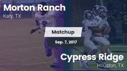 Matchup: Morton Ranch High vs. Cypress Ridge  2017