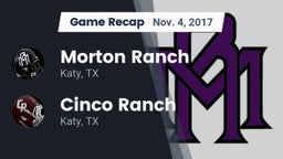 Recap: Morton Ranch  vs. Cinco Ranch  2017