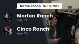 Recap: Morton Ranch  vs. Cinco Ranch  2018