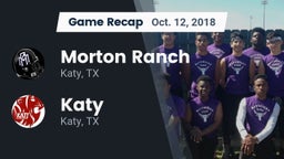 Recap: Morton Ranch  vs. Katy  2018
