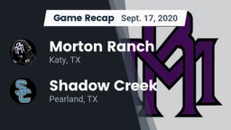 Recap: Morton Ranch  vs. Shadow Creek  2020