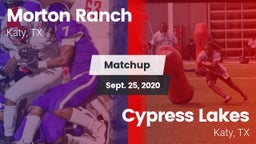 Matchup: Morton Ranch High vs. Cypress Lakes  2020
