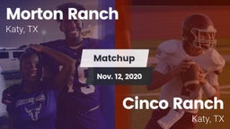 Matchup: Morton Ranch High vs. Cinco Ranch  2020