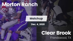 Matchup: Morton Ranch High vs. Clear Brook  2020