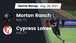 Recap: Morton Ranch  vs. Cypress Lakes  2021