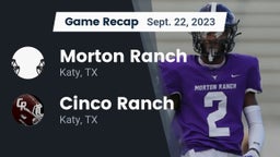 Recap: Morton Ranch  vs. Cinco Ranch  2023