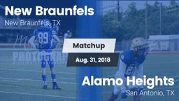 Matchup: New Braunfels High vs. Alamo Heights  2018