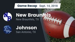 Recap: New Braunfels  vs. Johnson  2018