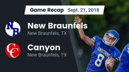 Recap: New Braunfels  vs. Canyon  2018