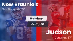 Matchup: New Braunfels High vs. Judson  2018