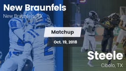 Matchup: New Braunfels High vs. Steele  2018